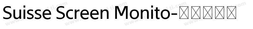 Suisse Screen Monito字体转换